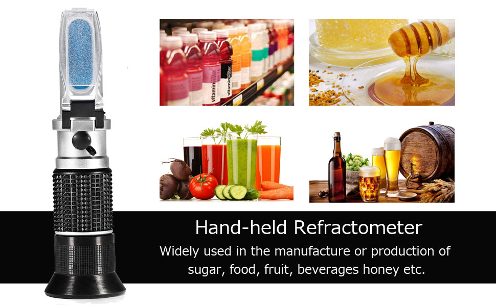 Handheld Brix Refractometer 0-90% Brix Sugar Refractometer