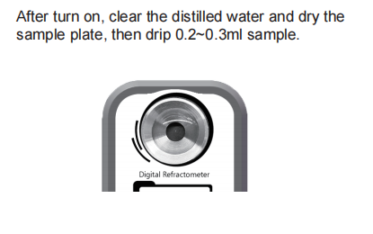 Portable Brix Digital Refractometer Measure Process